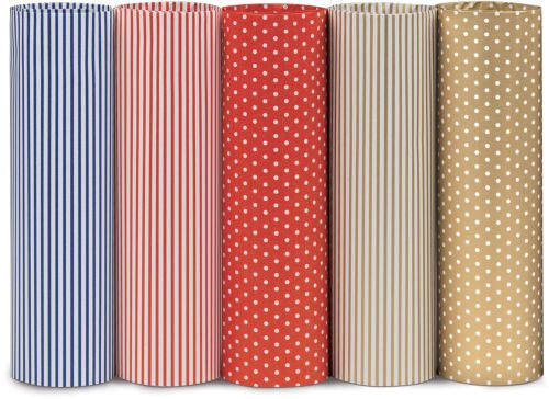 EXP 50 ROLLOS DE PAPEL DE REGALO GRÁFICO DE 70X200CM SUMINISTRADOS