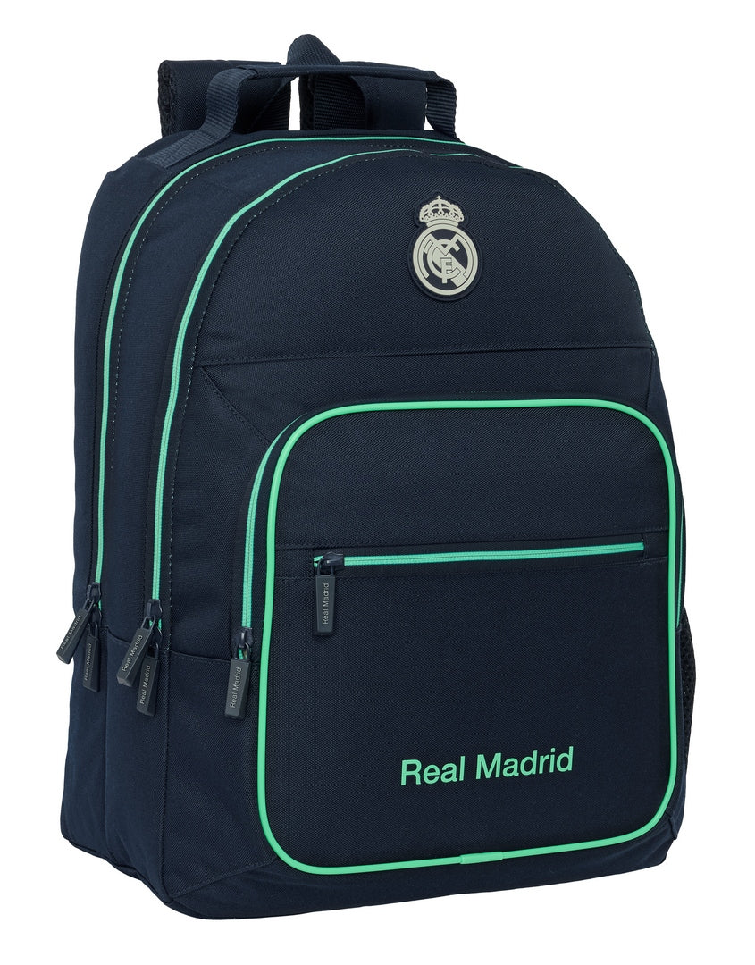 Mochila doble adaptable Carro Real Madrid 2ª equipación 25/26 32x42x16cm