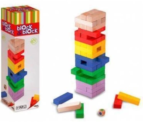 BLOCK & BLOCK COLORS 54 PIEZAS DE MADERA