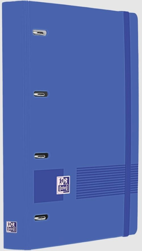 Carpebloc polyfoam a4+ 4 anillas 35mm con recambio cuadrícula 5x5 color azul klein