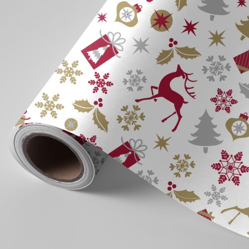 BOBINA PAPEL REGALO FANTASIA NAVIDAD 62CMX4KG