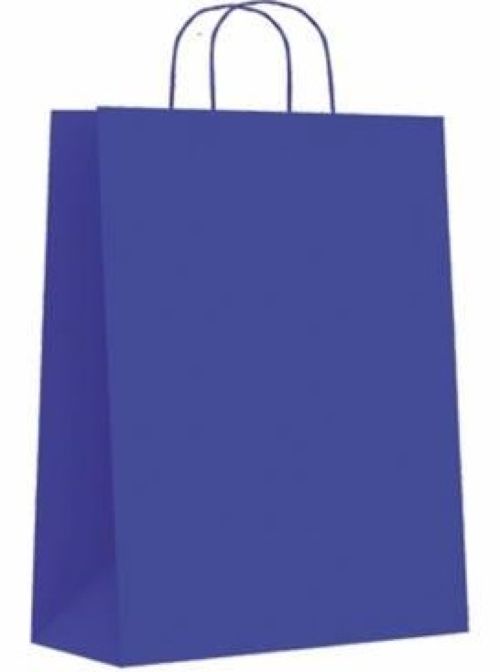 C/50 BOLSAS CELULOSA BLANCA COLOR AZUL 24X10X32CM S