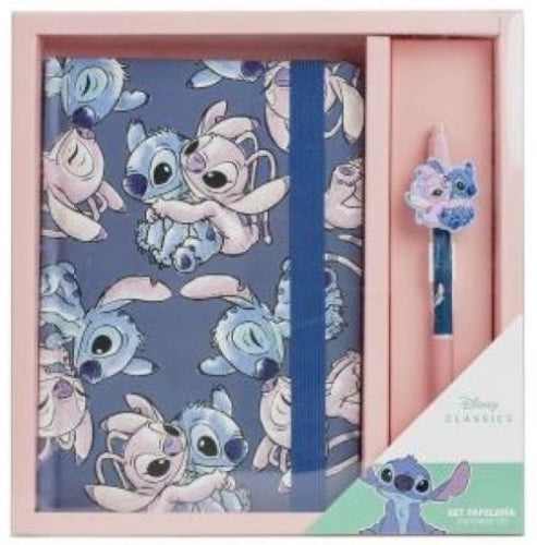 SET DE PAPELERIA CON BOLIGRAFO STITCH