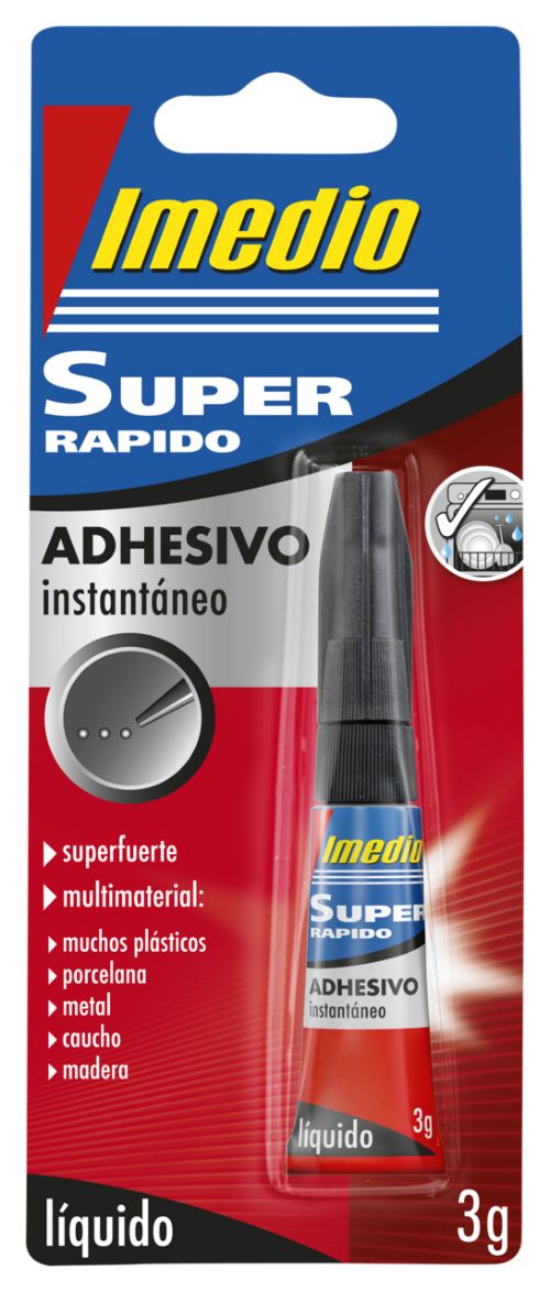 PEGAMENTO SUPERRÁPIDO EN TUBO BLÍSTER 3 G. DE SECADO INMEDIATO