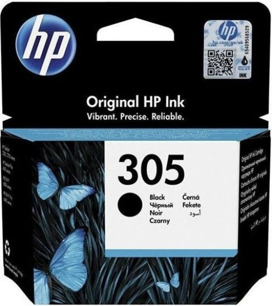 Cartucho de tinta negra original HP 305 3YM61AE