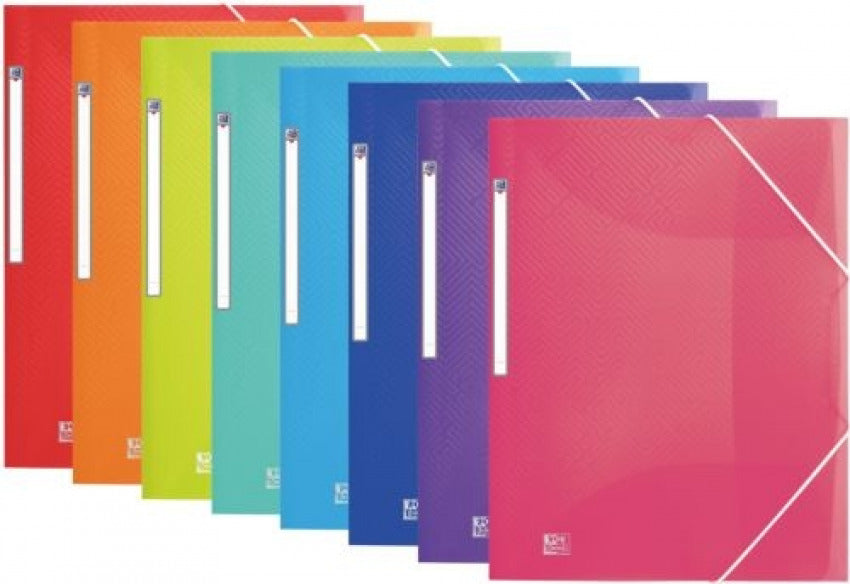 PAQ/10 CARTAFOL PLÁSTICO A4+ GOMAS E SOLAPAS URBAN FORNECIDOS