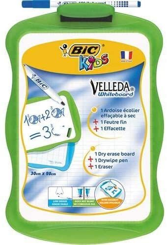 PIZARRA BLANCA VELLEDA 20X31CM CON ROTULADOR E BORRADOR