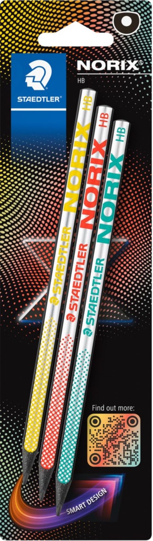 Blister 3 lápiz grafito norix hb