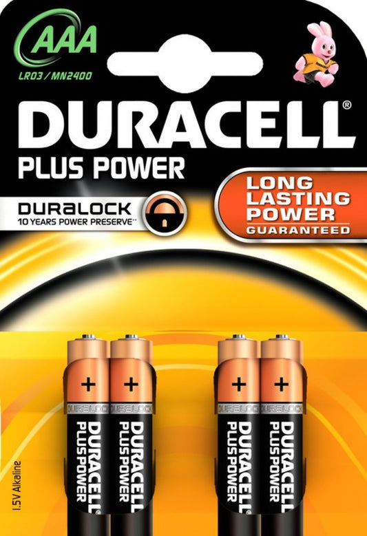 Ampollas 4 Duracell Plus LR03 (AAA) Hemorroides