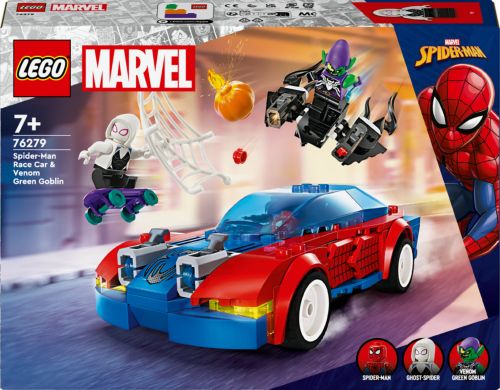 COCHE DE CARRERAS DE SPIDERMAN E DUENDE VERDE LEGO