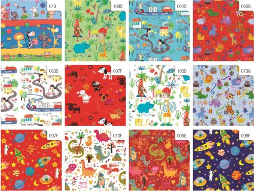 Paquete de 50 rollos de papel de regalo infantil Bimbi de 70x200cm surtido