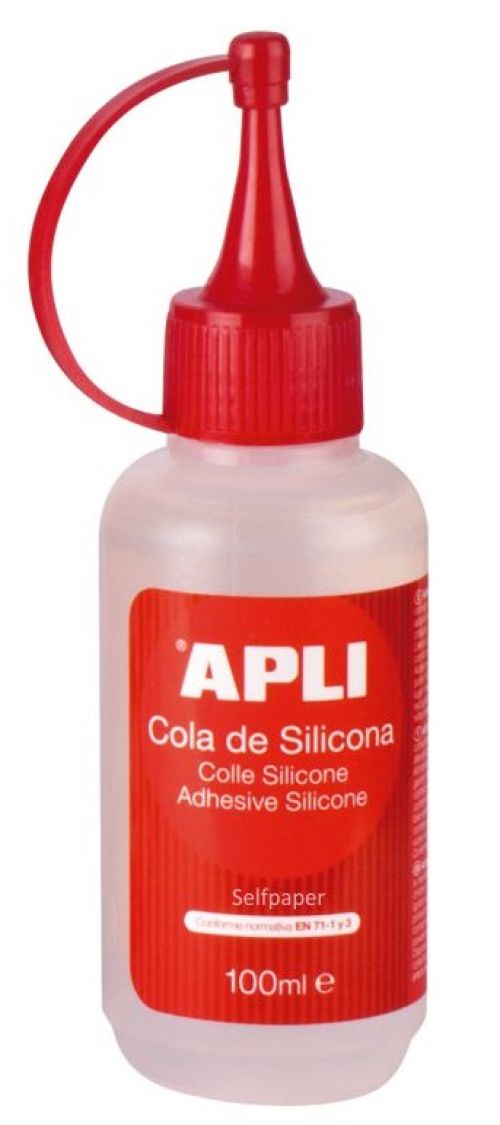 BOTE COLA DE SILICONA 100ML APLI