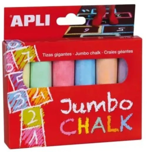 BLISTER DE 6 TIZAS JUMBO INCLUIDAS