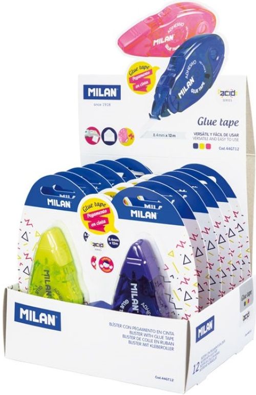 C/12 PEGAMENTO EN CINTA 8,4MMX12M MILAN GLUE TAPE
