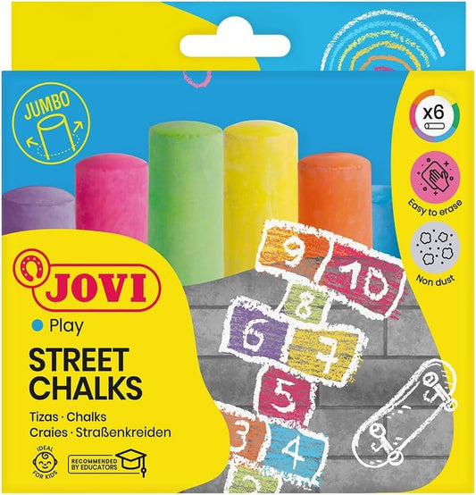 CAJA DE 6 TIZAS MAXI CLASSCOLOR STREET COLORS INCLUIDAS