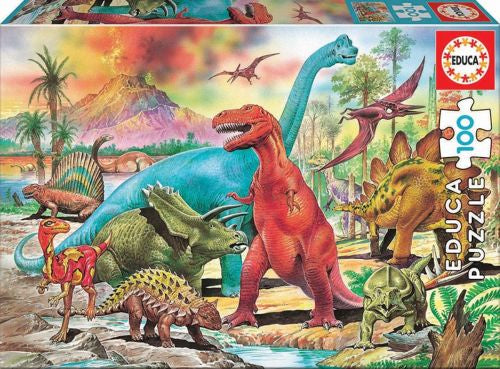 Puzzle 100 piezas Dinosaurios