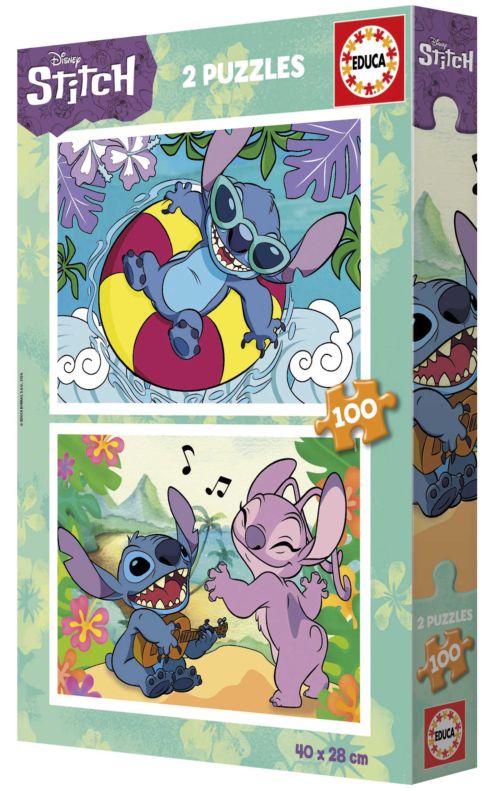 ROMPECABEZAS 2X100 PEZAS STITCH