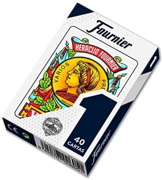 BARAJA DE CARTAS ESPAÑOLA N.º 1 CAJA DE 40 CARTAS DE CARTÓN