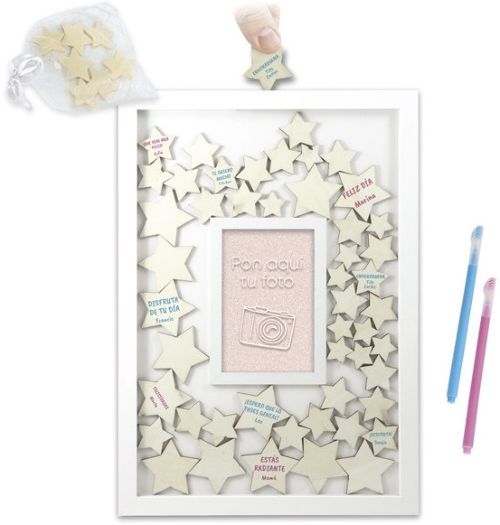 MARCO DE DESEOS CON ESTRELLA + 2 BOLÍGRAFOS