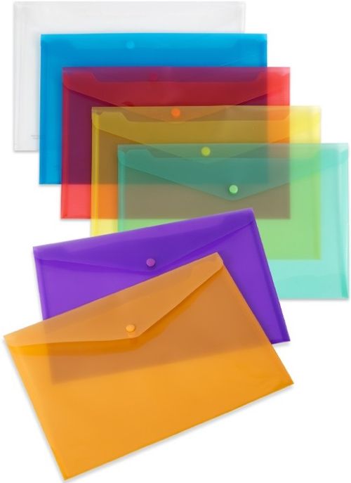 PAQ/10 CARPETA EN Fº CIERRE PP BROCHE TRANSPARENTE