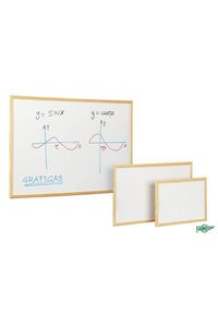 PIZARRA BLANCA 30X40CM CON MARCO DE MADEIRA FAIBO