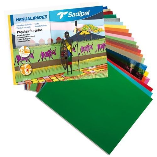 BLOC MANUALIDADES 42H PAPELES CREATIVOS FORNECIDOS 32X24CM