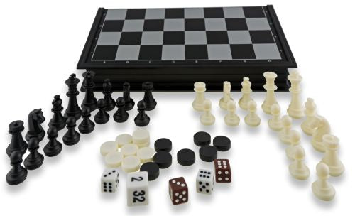 AJEDREZ DAMAS BACKGAMMON MAGNETICO