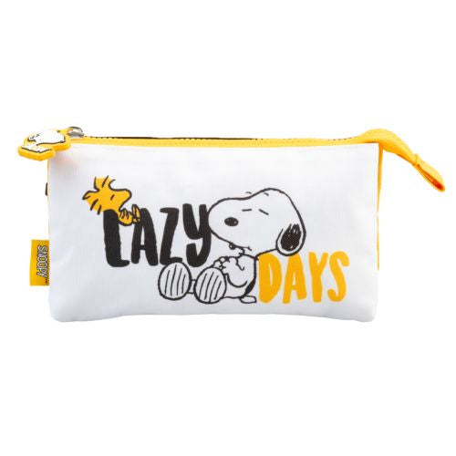 Estuche triple de Snoopy Días Perezosos