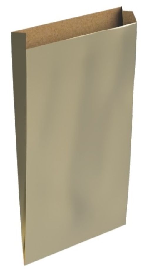 PAQ/12 SOBRE BOLSA PAPEL KRAFT COLOR ORO 20X6X35CM M