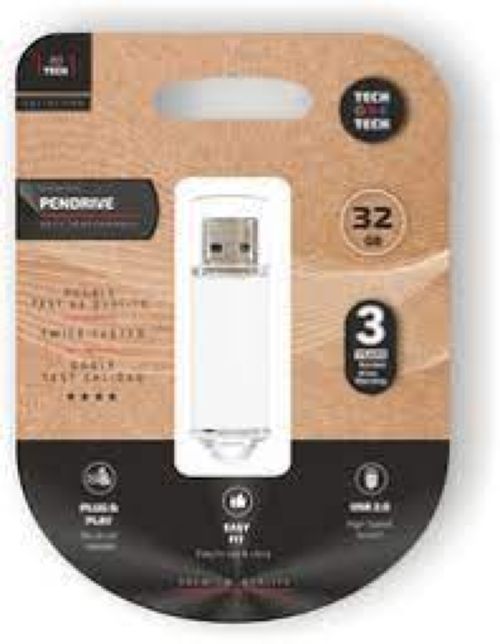 Memoria USB 2.0 blanca de 32 GB