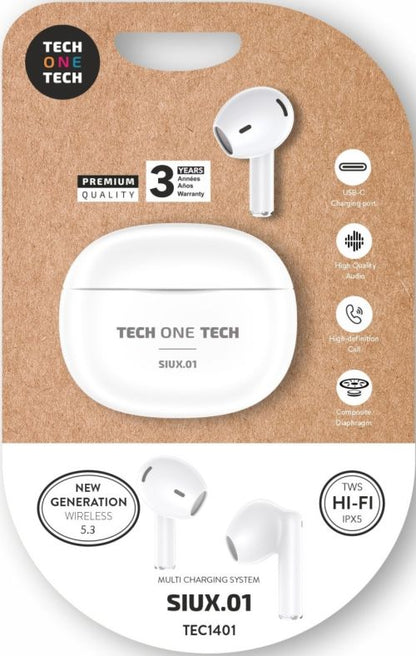 AURICULARES INALÁMBRICOS SIUX BLANCOS.01.