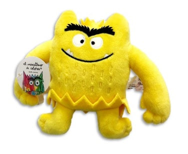 Monstruo de peluche pequeño de color amarillo, 15 cm