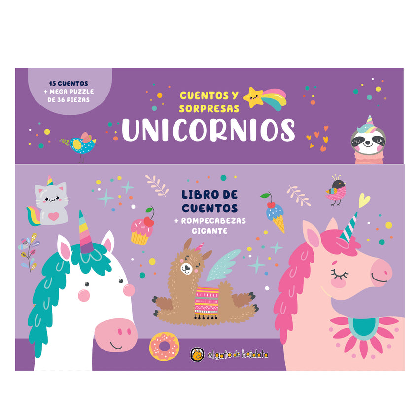 Unicornios (Caja con Libro+Puzle) ("Cuentos y sorpresas")