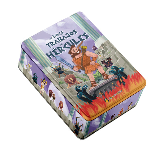 Los doce trabajos de Hércules (Lata+Libro+teatro+personajes)