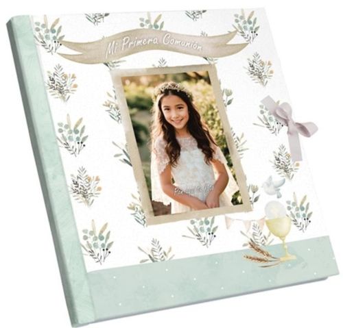 LIBRO DE FOTOS DE LA PRIMERA COMUNIÓN NIÑA FLORECILLAS