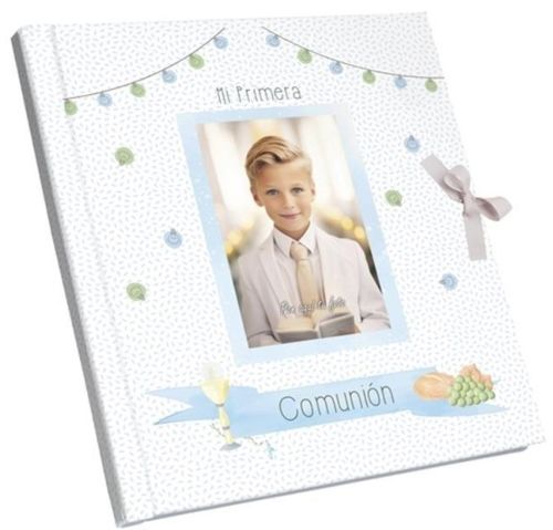 LIBRO FOTO COMUNIÓN NIÑO LUCES