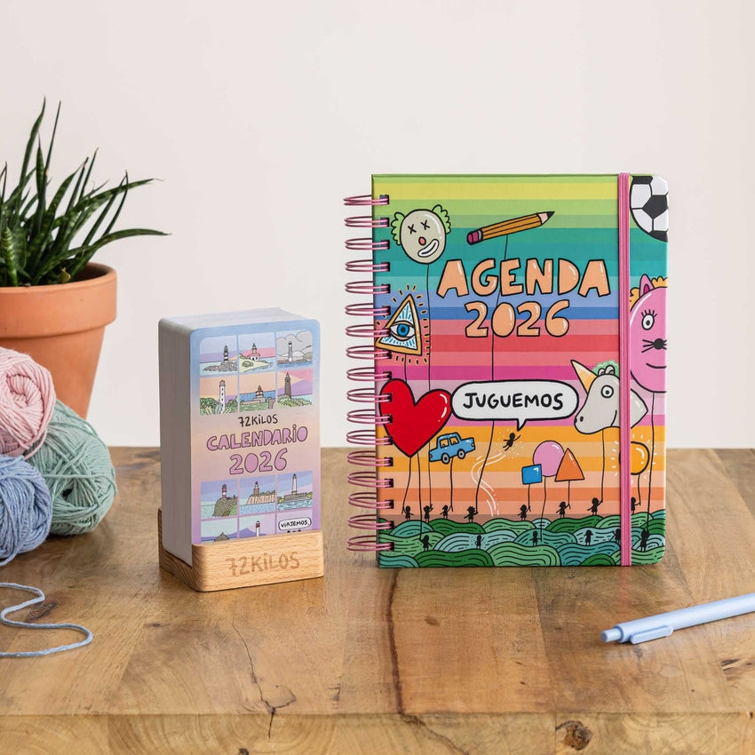 Agenda semanal anual 2026 72 kilos