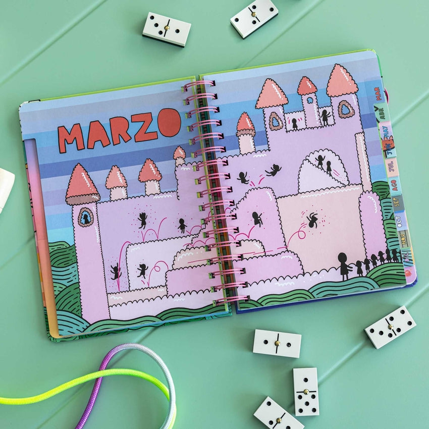 Agenda semanal anual 2026 72 kilos