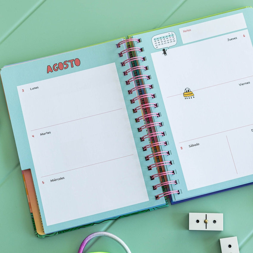 Agenda semanal anual 2026 72 kilos