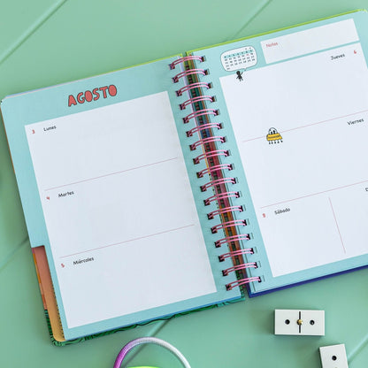 Agenda semanal anual 2026 72 kilos