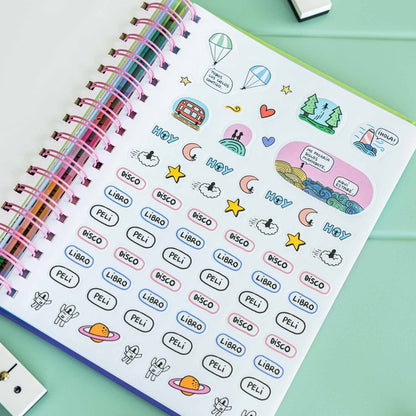 Agenda semanal anual 2026 72 kilos