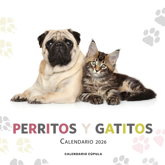 Calendario Perritos y gatitos 2026