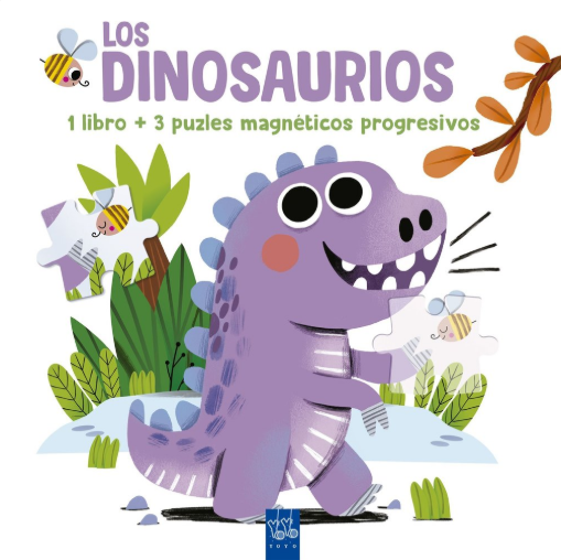 Lee y juega con puzles magnéticos. Los dinosaurios